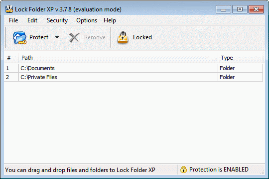 Lock Folder XP Screenshot